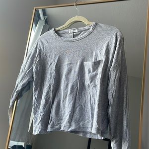 rag & bone cropped long sleeved tee